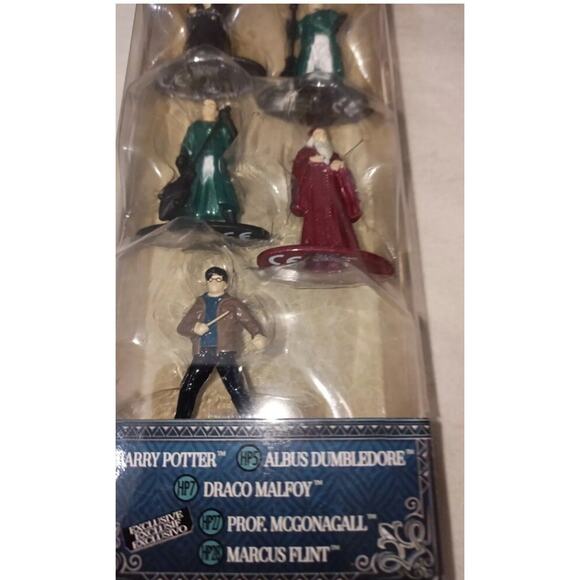 Nano Metal Figs Harry Potter 5 Pack Figures Harry Allows Draco Megonagall Marcus - Picture 2 of 6